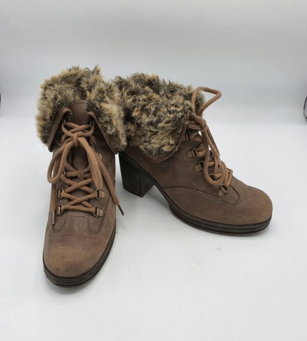 Botine dama  Gabor 37.5 imitatie de piele , piele, maro - imagine 1