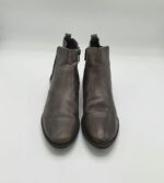 Botine dama Bonciolini 36 material textil , piele, gri - imagine 2