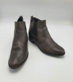 Botine dama Bonciolini 36 material textil , piele, gri