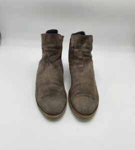 Botine dama Gabor 42 piele, piele intoarsa , maro - imagine 2