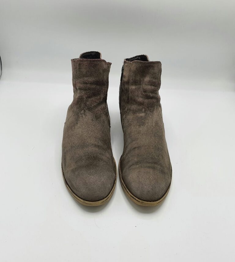 Botine dama Gabor 42 piele, piele intoarsa , maro - imagine 2