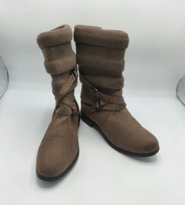 Cizme  dama Pogolino 41 imitatie de piele , material textil  , maro