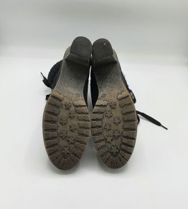 Botine dama 39 material textil , negru - imagine 4
