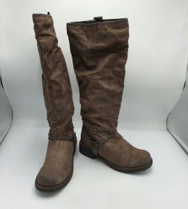 Cizme dama Never 2 Hot 38 material textil , maro