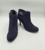 Botine dama  M&S 39 material textil , bleumarin
