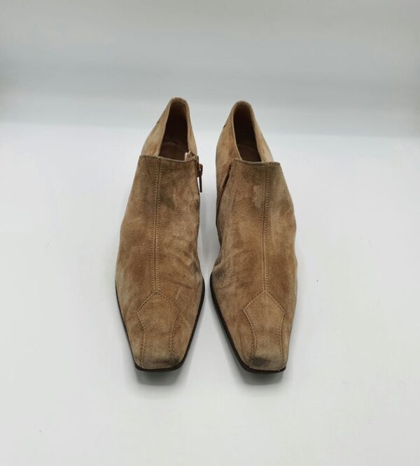 Botine dama Gabor 38 piele intoarsa , maro - imagine 2