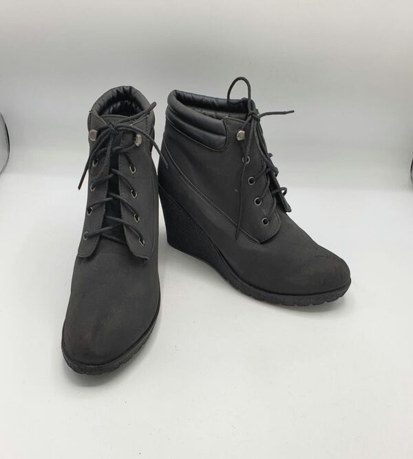 Botine  dama Atmosphere 41 imitatie de piele , negru - imagine 1