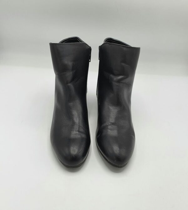 Botine dama F&F 37 imitatie de piele , negru - imagine 2