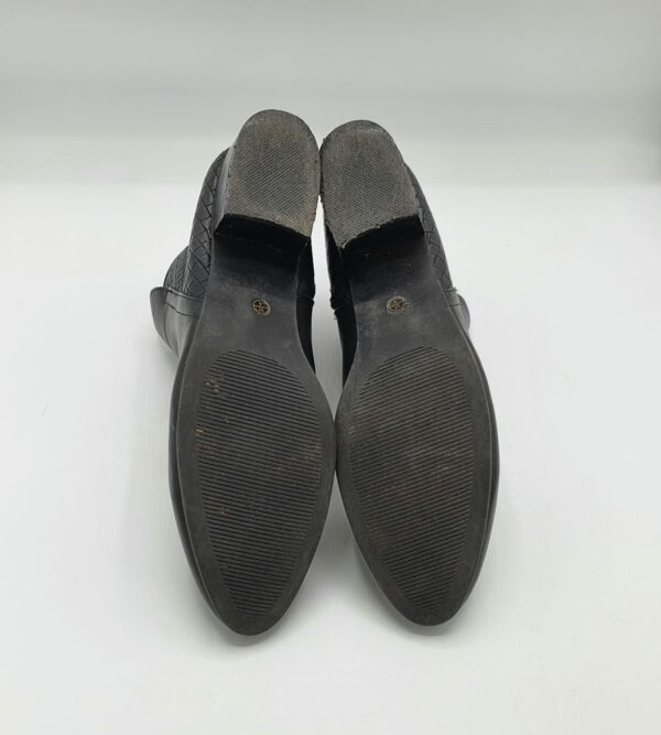 Botine dama F&F 37 imitatie de piele , negru - imagine 4