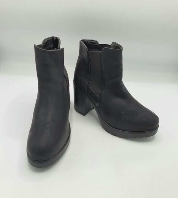 Botine  dama  Art Bella 37 imitatie de piele , negru - imagine 1