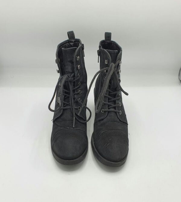 Botine dama The Shoes 38 imitatie de piele , negru - imagine 2