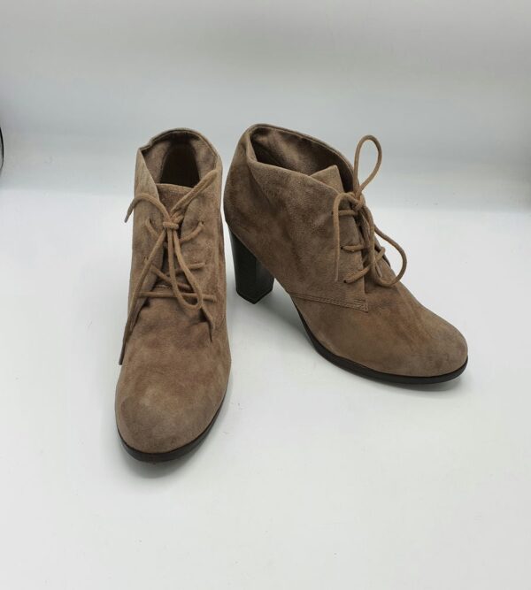 Botine dama  Tamaris 37 material textil , maro - imagine 1