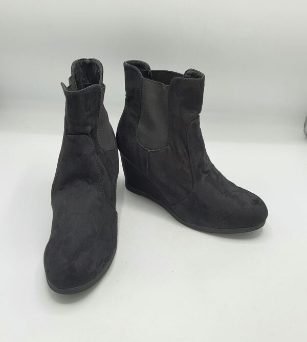 Botine dama Graceland 38 material textil , negru - imagine 1