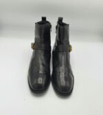 Botine dama  Faith 39 imitatie de piele , piele , negru - imagine 2