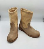 Cizme dama Felmini 38 material textil , piele , bej galben