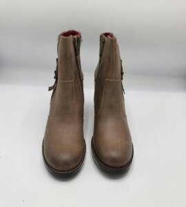 Botine dama 41 imitatie de piele, maro (imblanite) - imagine 2