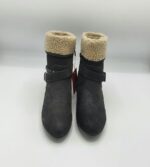 Botine  dama S 'Oliver 38 imitatie de piele , material textil , negru - imagine 2