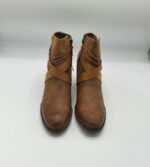 Botine  dama s'Oliver 38 imitatie de piele , material textil , maro - imagine 2