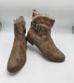 Botine dama s'Oliver 41 imitatie de piele , material textil , maro