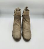 Botine  dama 39 imitatie de piele  , piele , maro - imagine 2