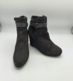 Botine  dama F&F 41 imitatie de piele , negru