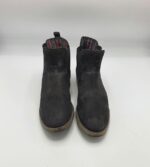 Botine dama Tamaris 39 imitatie de piele , material textil , negru - imagine 2