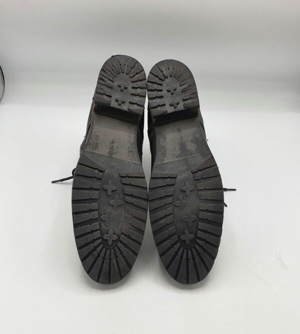 Ghete  dama Bama 39 piele , material textil , negru - imagine 4