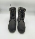 Ghete  dama 39 imitatie de piele , negru - imagine 2