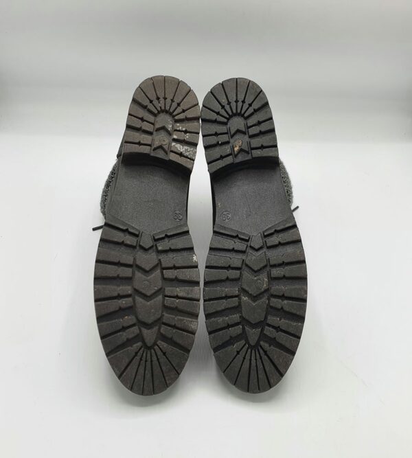 Ghete  dama 39 imitatie de piele , negru - imagine 4