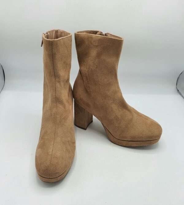 Botine dama  Shelo 40 material textil , maro - imagine 1