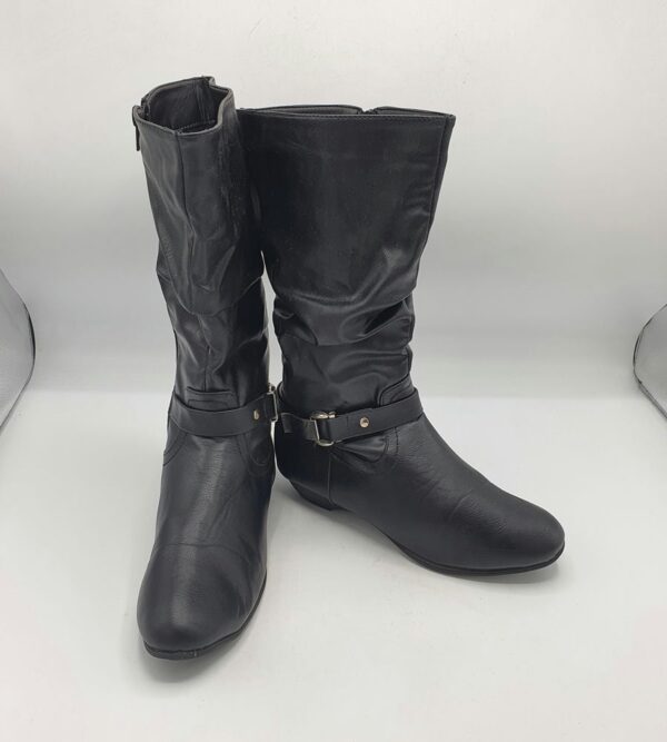 Cizme  dama Lilley 37 imitatie de piele , negru - imagine 1