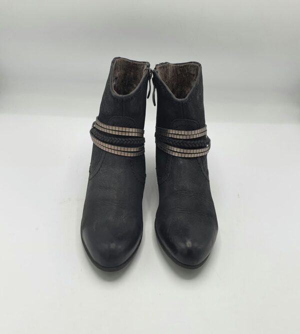 Botine dama  Tamaris 39 imitatie de piele , piele , negru - imagine 2