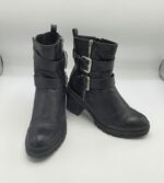 Ghete dama Tamaris 39 imitatie de piele , negru