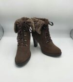 Botine dama N.W.d 39 material textil , maro