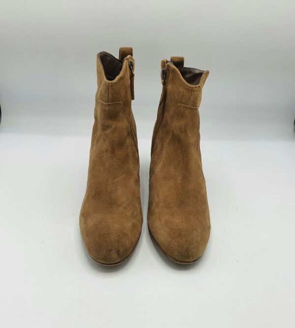 Botine  dama Next 41 piele intoarsa , maro - imagine 2