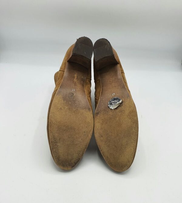 Botine  dama Next 41 piele intoarsa , maro - imagine 4
