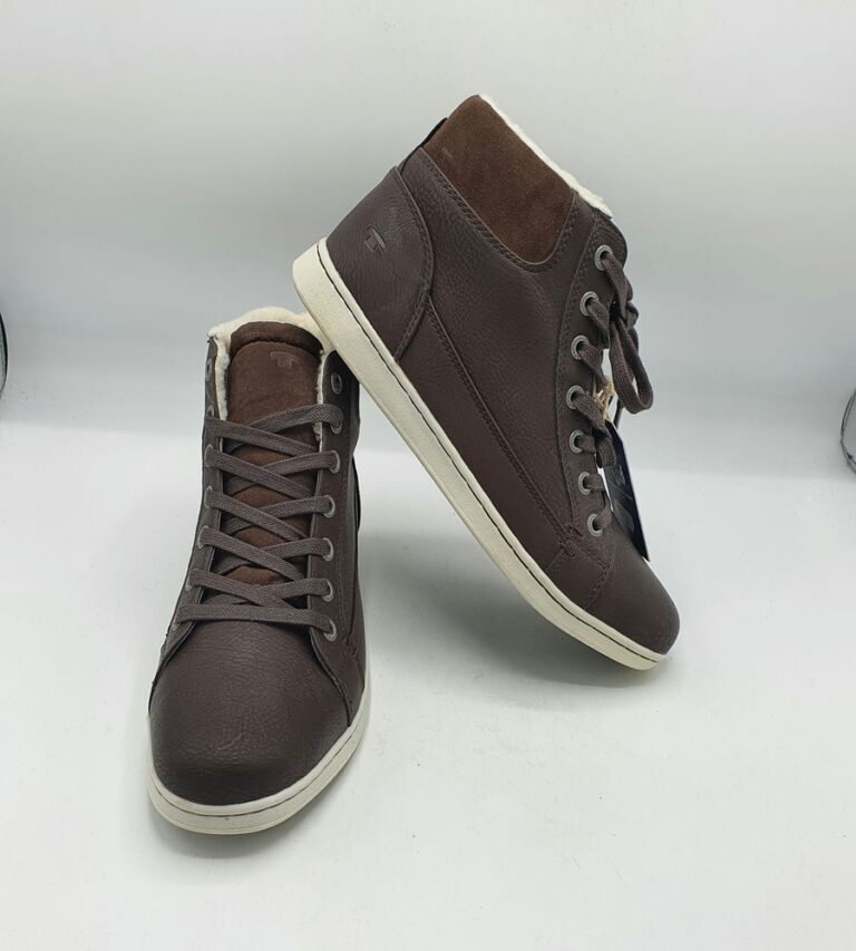 Ghete  barbati Tom Tailor 41 imitatie de piele , maro  (imblanite ) - imagine 1