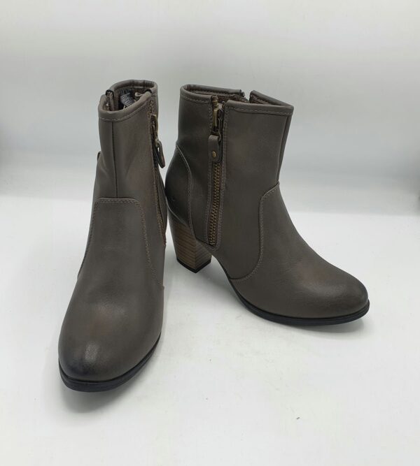Botine dama  Tom Tailor 40 imitatie de piele , gri - imagine 1