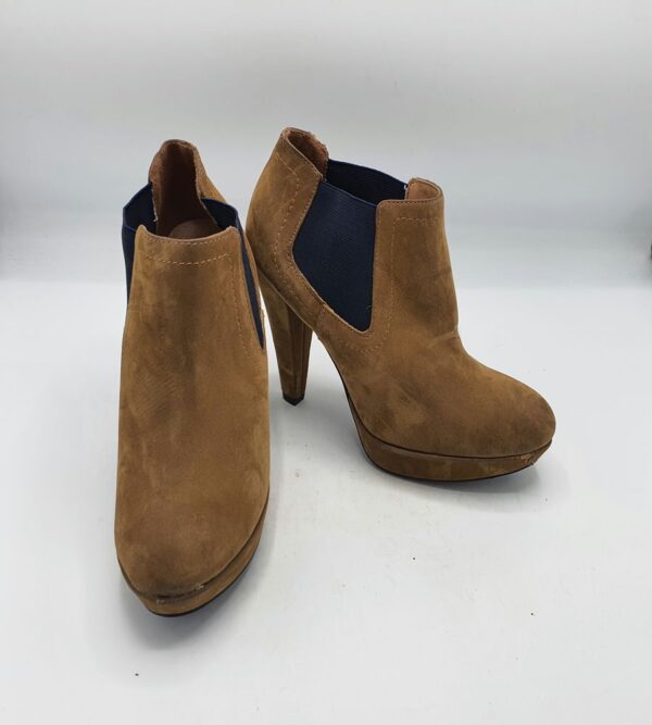 Botine  dama Graceland 39 imitatie de piele , maro - imagine 1