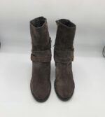 Cizme  dama Fraiche 40 piele intoarsa , maro - imagine 2