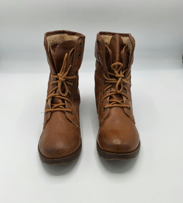 Ghete  dama New Look 38 imitatie de piele , maro  (imblanite) - imagine 2