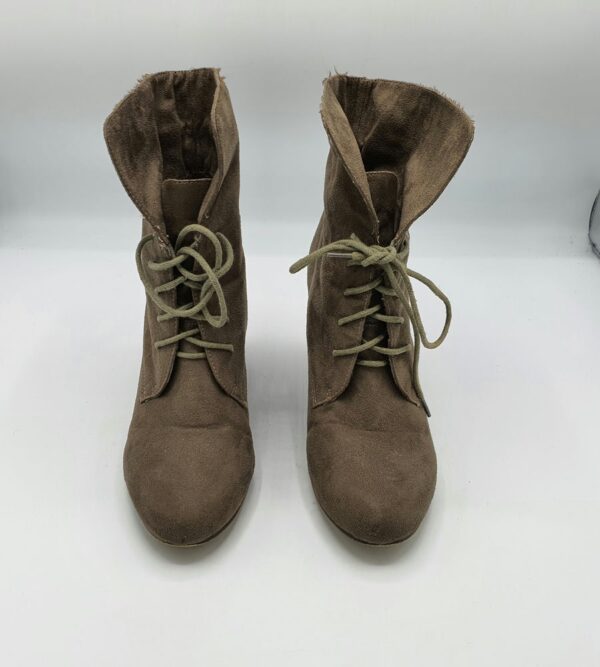 Botine  dama Bianco 40 material textil , maro - imagine 2