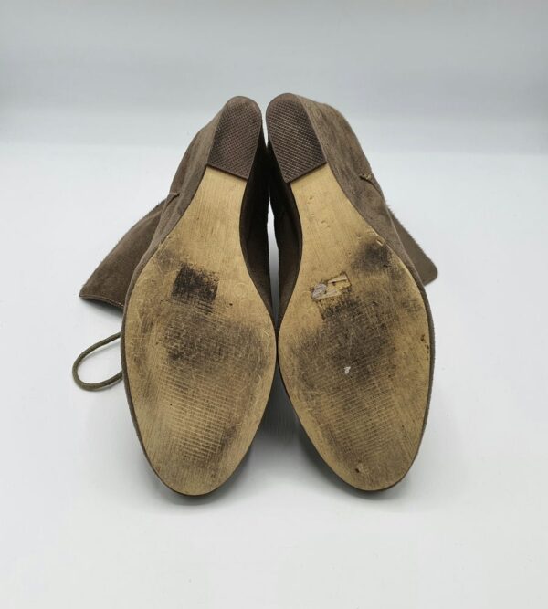 Botine  dama Bianco 40 material textil , maro - imagine 4