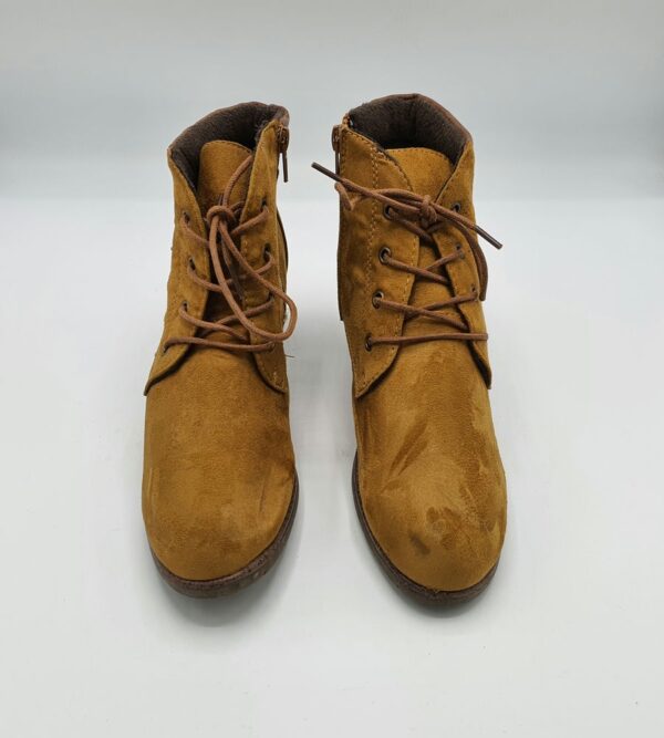 Botine dama  Annie G 38 material textil , maro - imagine 2