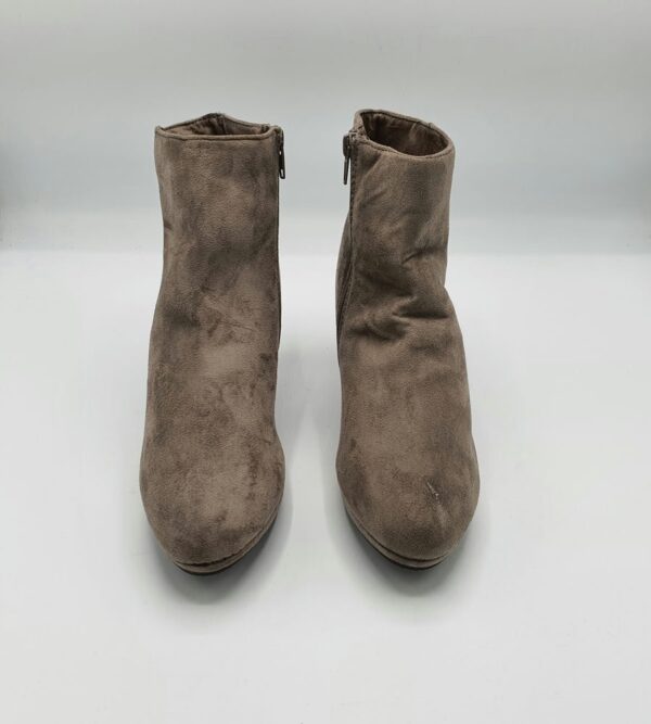 Botine  dama 40 material textil , maro - imagine 2