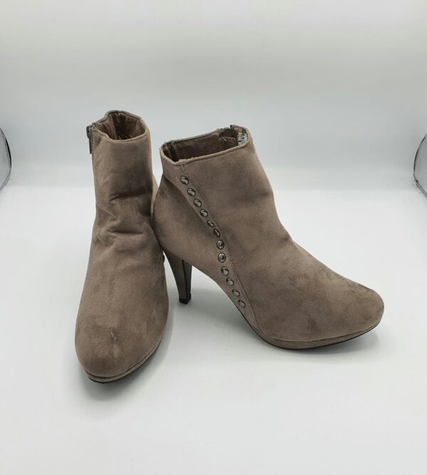 Botine  dama 40 material textil , maro - imagine 1