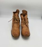 Ghete  dama 40 imitatie de piele, piele , maro - imagine 2