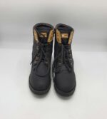 Ghete dama  38 imitatie de piele , negru maro - imagine 2