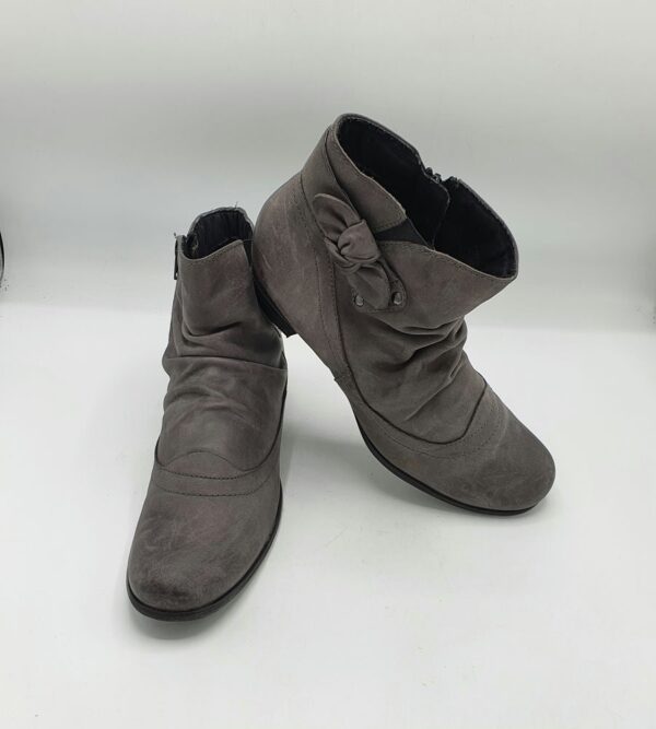 Botine  dama Bonita 40 piele , gri - imagine 1