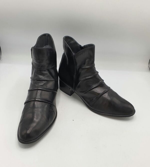 Botine  dama Elena  Ricci 41 piele , negru - imagine 1